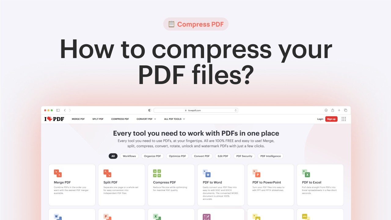 How to compress your PDF file without losing quality - YouTube