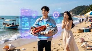 [Multi SUB] ｜他失业返乡中四十万彩票又捡山海珠解锁灵泉空间，养海鲜品质逆天，逆袭成富豪，轻松拿下海鲜美女老板！#剧能充电站 #MiniDrama#精彩大陆短剧 screenshot 1
