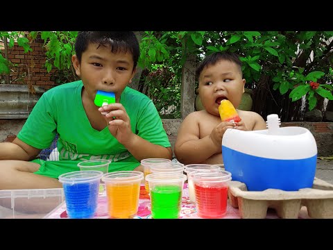Trò Chơi Bạn Pin Máy Làm Kem ❤ ChiChi ToysReview TV ❤ Đồ Chơi Make Ice Cream