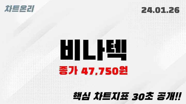 오늘의종목 l 비나텍