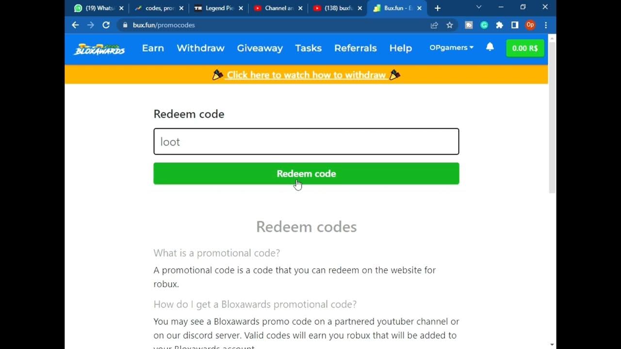 All *New* Bux.fun Promo Codes (2023) l How To Redeem Codes In BuxFun 