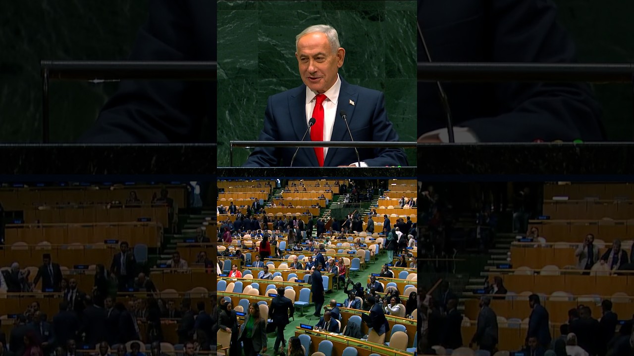 U.N. delegates walk out as Netanyahu begins his address U.N. delegates walk out as Netanyahu begins his address