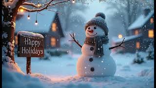 Happy Holidays Snowy Wind Ambience ❄️🎄 Soft Music for Calm, Meditation & Peaceful Focus