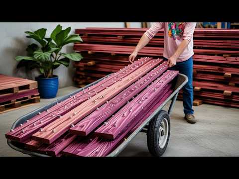 Great Creative Recycling Ideas From Pallet Wood! Best Woodworking Skills Create Affordable Furniture