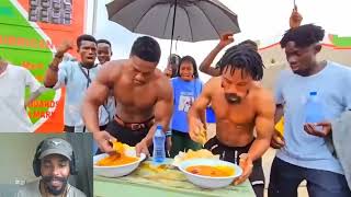 Father Ankrah Vs Asoka hottest street eating competition 🔥😎 | REACTION