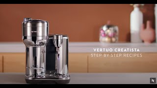 Nespresso Vertuo Creatista - Step by step coffee and milk preparations screenshot 1