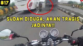 Kompilasi Crash #17 | Nyalip di tengah bus dan truk + hajar lubang | kecelakaan mobil motor