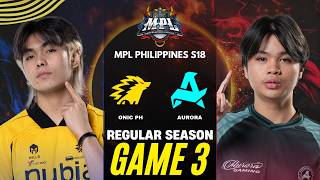 [GAME 3] ONIC PH vs AURORA PH MPL PH S18 REGULAR SEASON | ONIC vs RORA screenshot 3