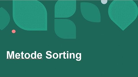 Video Pembelajaran - Logika Algoritma - Pertemuan 11