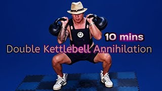 10 Minute Savage DKB Annihilation: Full Body Power and Conditioning ( follow along workout)