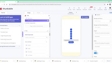How to make a chat app in  thunkable