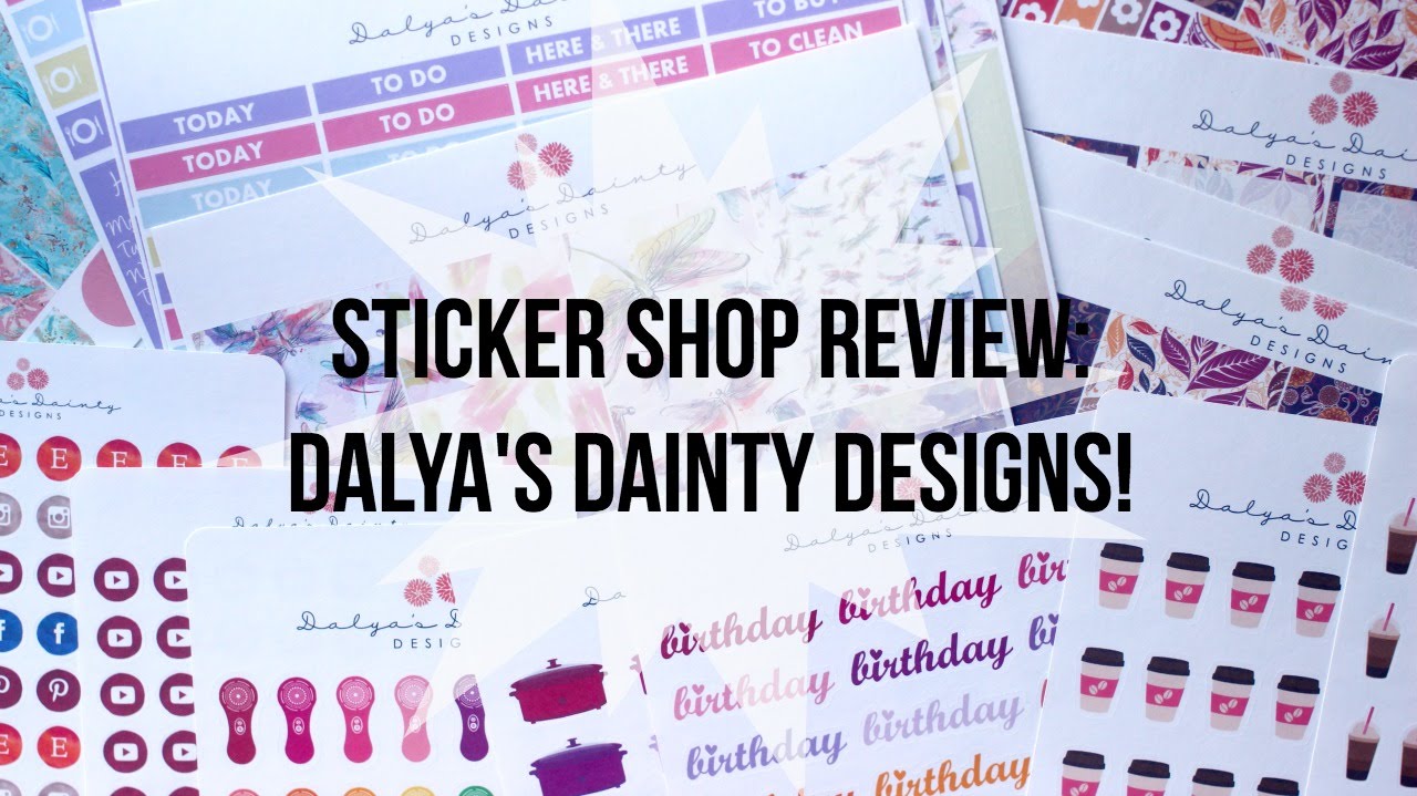 Sticker Shop Review - Dalya's Dainty Designs :: PrettyonPaperco