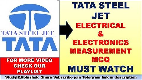 Electrical and Electronics Measurement & Instrumentation Expected MCQ PDF ||JN ENGG||StudyIQAbhishek