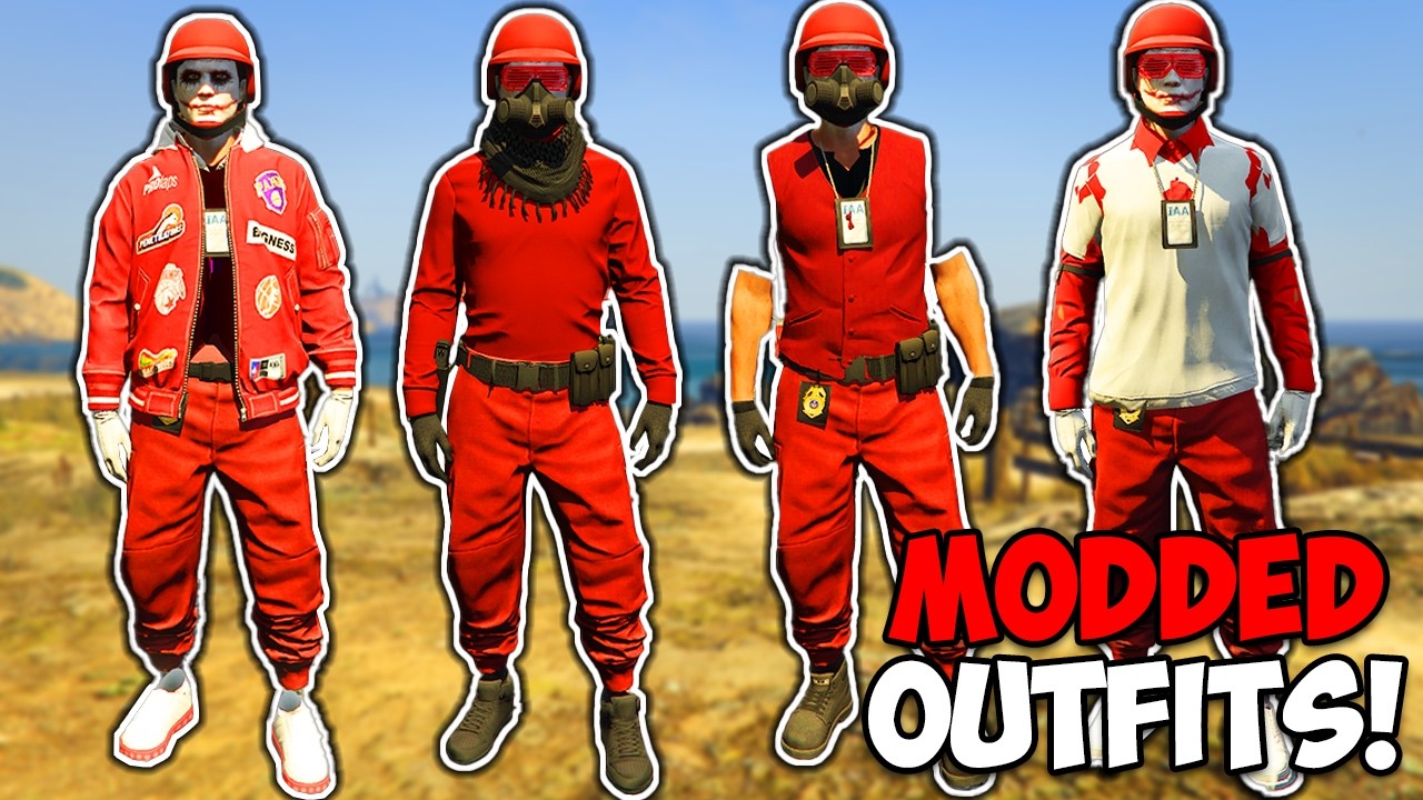 *NEW* How To Get Multiple Red Joggers Modded Outfits In GTA 5 ONLINE! (No Transfer Glitch) 1.72