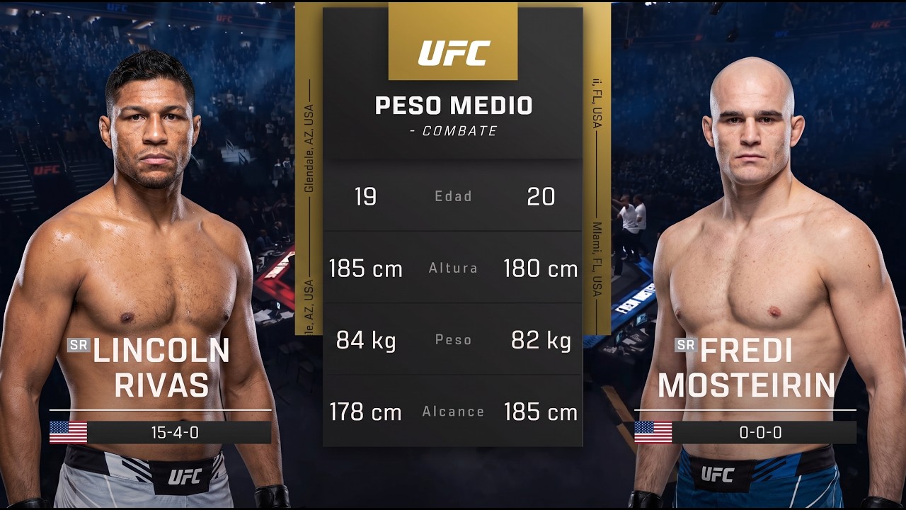 Lincoln rivas vs fredi mosteirin | ufc6 ps5 | : tko por corte brutal | ¡médico para la masacre!