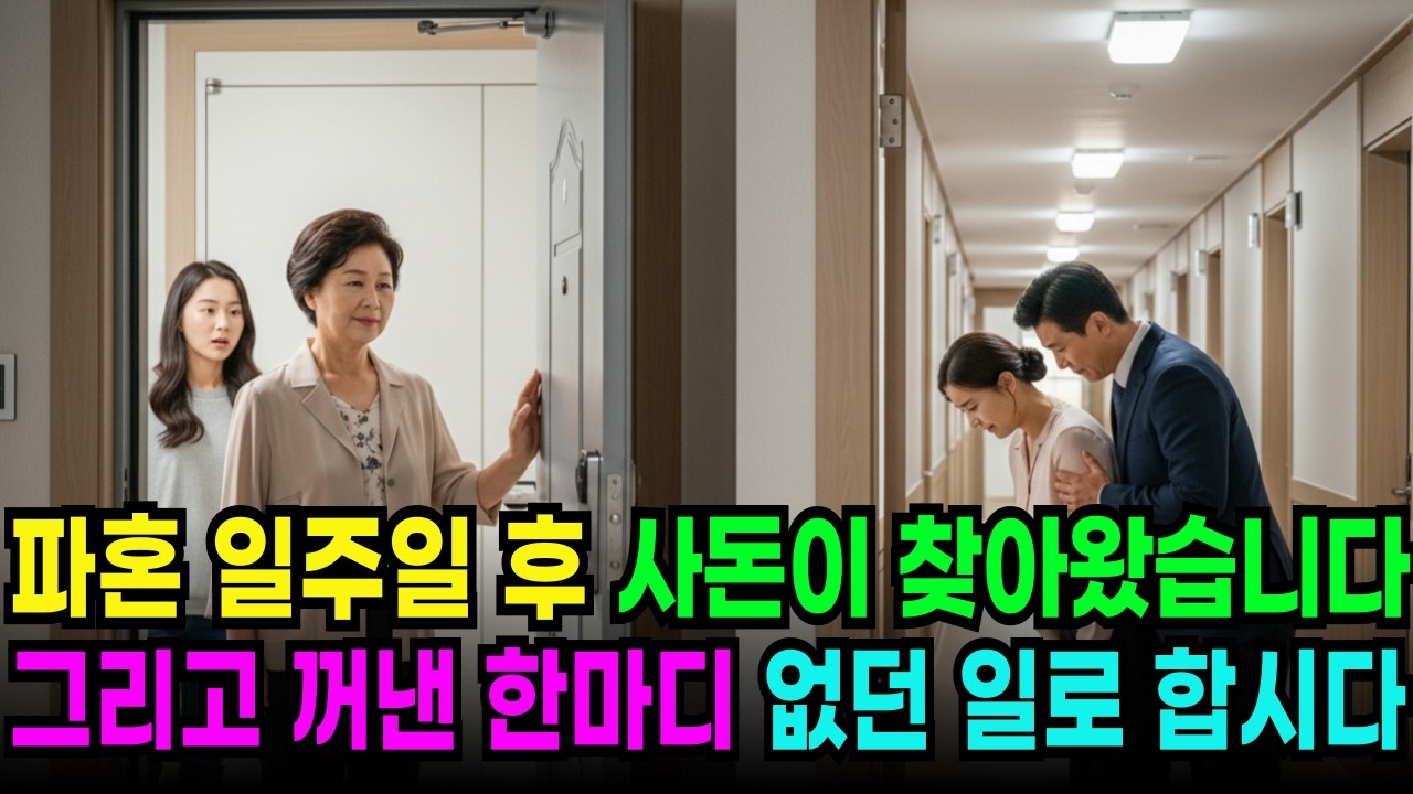 파혼 일주일 후 사돈이 고개를 숙이고 직접 찾아왔습니다. 그리고 꺼낸 말, '없던 일로 합시다'.