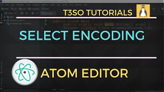 How to Select Encoding in Atom Editor - Keyboard shortcuts