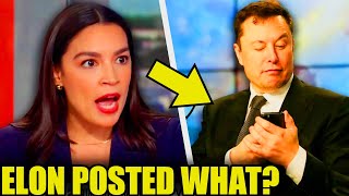 Elon Throws Posting TANTRUM As AOC TORCHES HIM To His FACE!