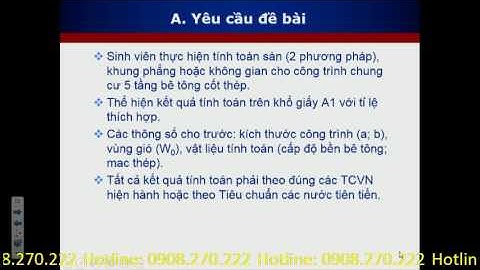 Hướng dẫn thực hiện Đồ án Kết cấu công trình BTCT - HK 2/2017- Khoa Xây Dựng - ĐH. SPKT Tp.HCM