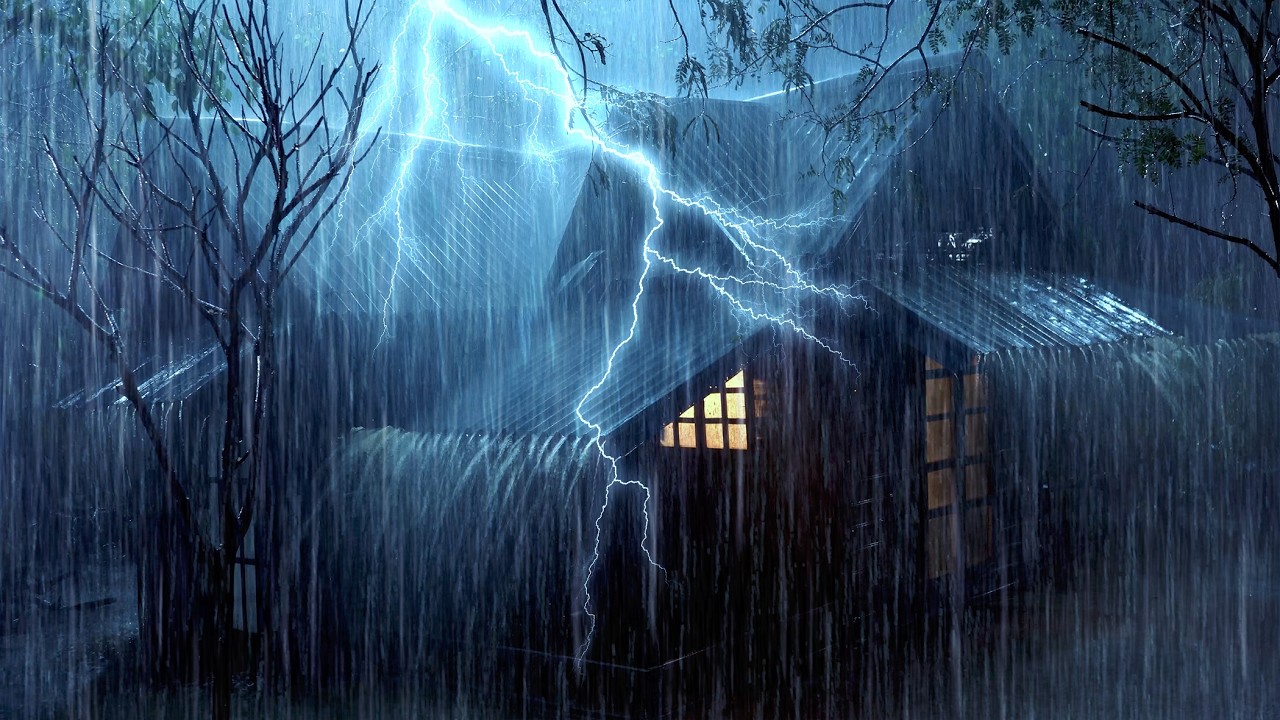 Fall into Sleep Fast with Heavy Rain & Thunder in a Foggy Forest - YouTube