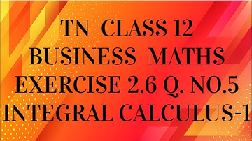 TN 12th business maths chapter 2 exercise 2.6 question number 5