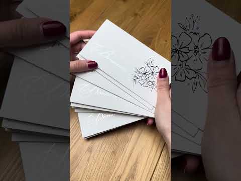 Конверт на гроші "Вітаємо" (срібне тиснення), видео 1