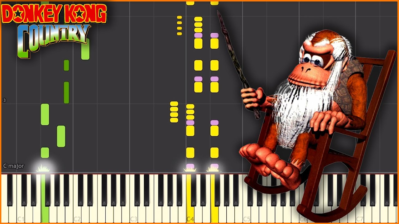 Cranky's Cabin Theme - Donkey Kong Country - [Piano Tutorial