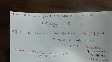 O(a^k)=O(a)/g.c.d{O(a),k)}