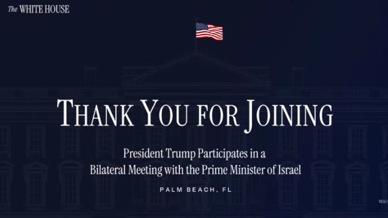 LIVE: President Trump Holds Bilateral Meeting with Israeli Prime Minister