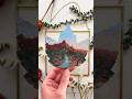 “Echoes of the Desert” painted on a preserved maple leaf! #zionnationalpark #protectnature #leafart