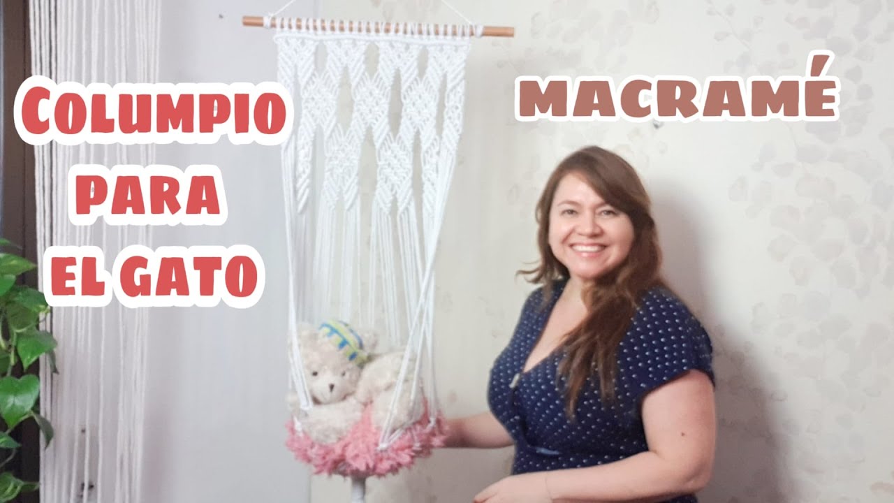 Columpio para el gato de Macramé
