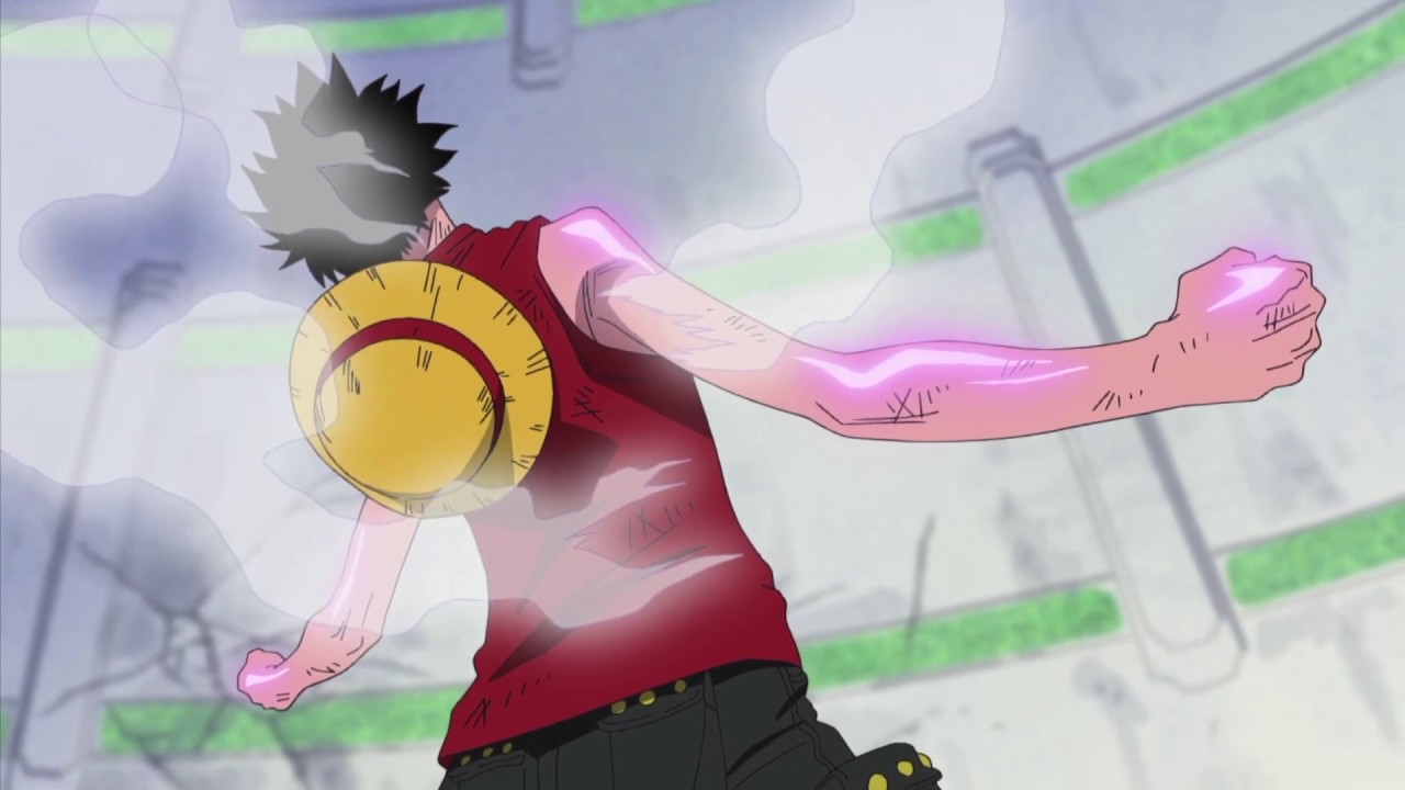 Luffy Vs Rob Lucci - Gear Second Gatling Gun - Lucci Defeated - One Piece (Eng Sub HD)