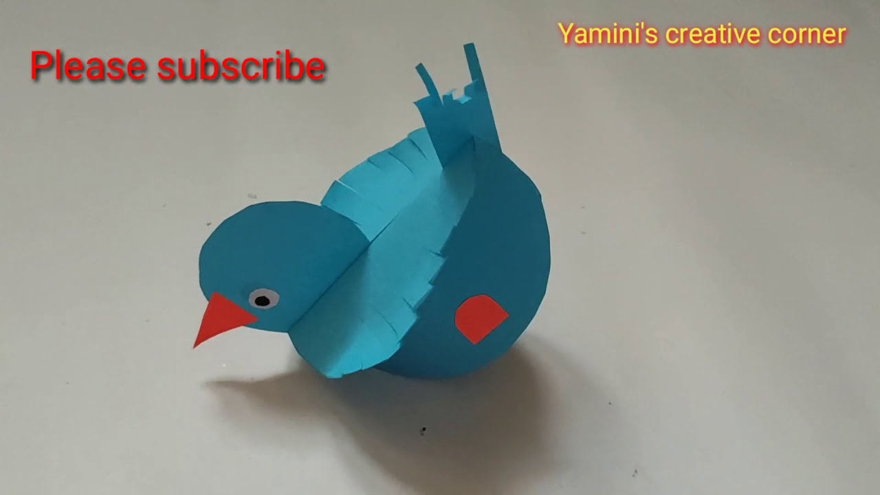 #64: How to make paper Birds 🐦 || DIY PAPER BIRDS #paperbirds - YouTube