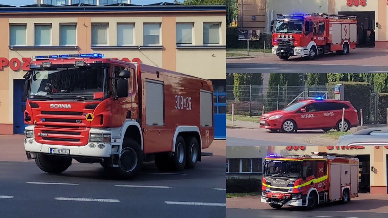 [Mega Rzadkość] [Hit] Wyjazd alarmowy 309[W]21, 25, 26, 90 do zdarzenia. JRG 9 Warszawa.