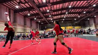 #4 Middle Serving and then several back row passes! Who said middles can’t pass?! #volleyball