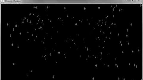 Rain Particles Opengl