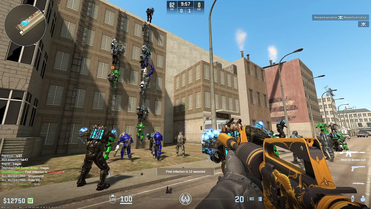 CS2 Zombie Escape ze_rooftop_runaway1_p On GFL - YouTube