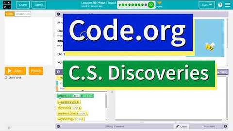 Code.org Lesson 17.8 B Mouse Input | Tutorial with Answers | Follow the Mouse Challenge B