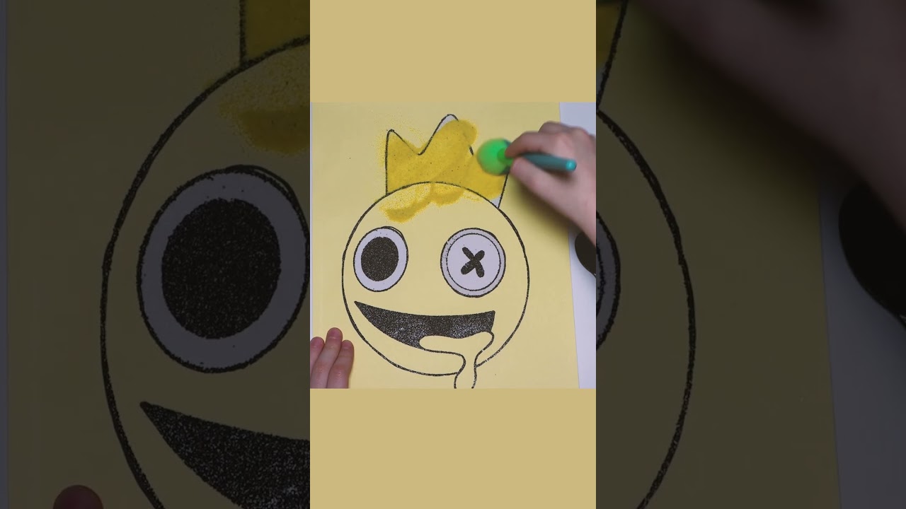 Sand Painting Rainbow Friends Blue