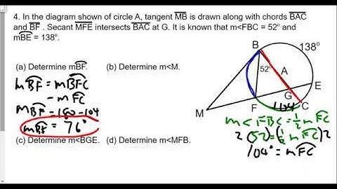 Tangents and Secants Proofs and Problems Lesson 22 HW Review Part 2