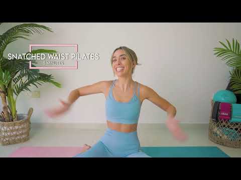 SLIM HOURGLASS WAIST PILATES WORKOUT Burn Belly Fat Tone 5 Min
