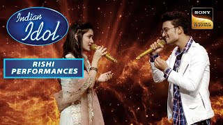 Rishi और Kavya ने मिलकर लगाए 'Dhadak' पे Amazing Notes | Indian Idol Season 13 | Rishi Performance