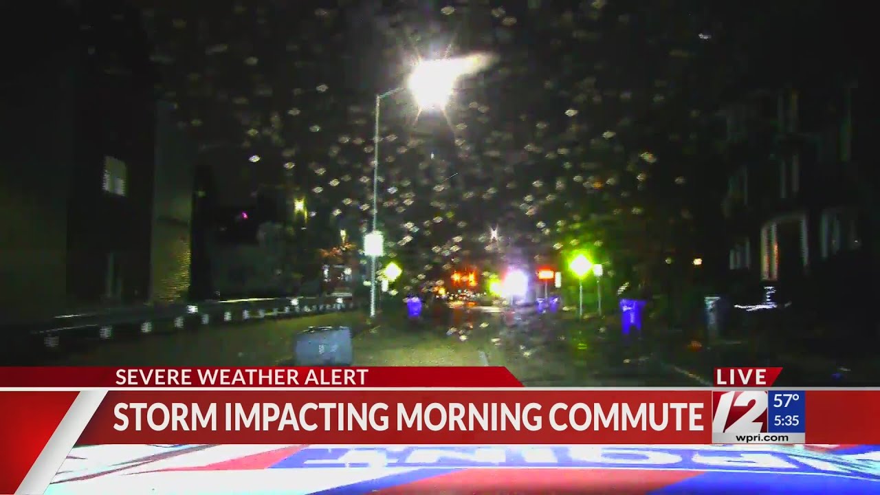 Rain, gusty winds to impact AM commute; 6K+ without power - YouTube
