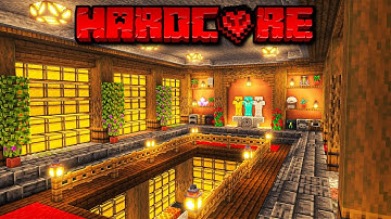 I Built an Underground Storage Room in Hardcore Minecraft