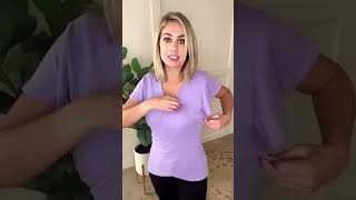 Soft Surplice Front Top In Enchanted Lilac by White Birch - small thru 3X - 🔗👇 in description screenshot 5