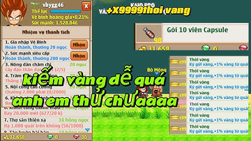 Ngọc Rồng Online Gốc| Hành trình cày chay lên 40 tỷ sm tập 5: Cách kiếm vàng từ acc sơ sinh, đầu tư