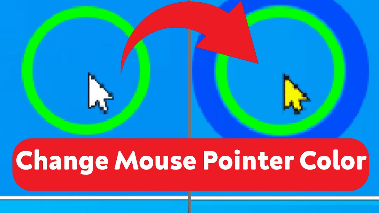 How to Change Mouse Pointer Color - Windows 10 - YouTube