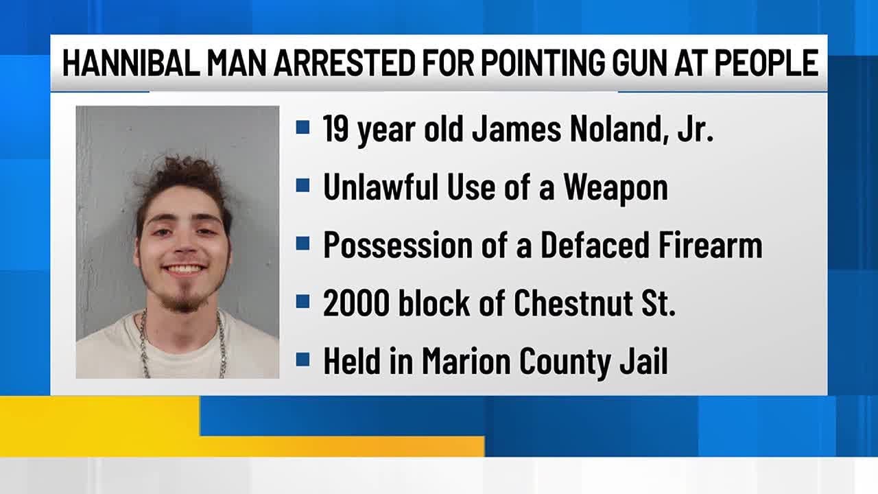 Hannibal man arrested after allegedly pointing an AR-15 rifle at people ...