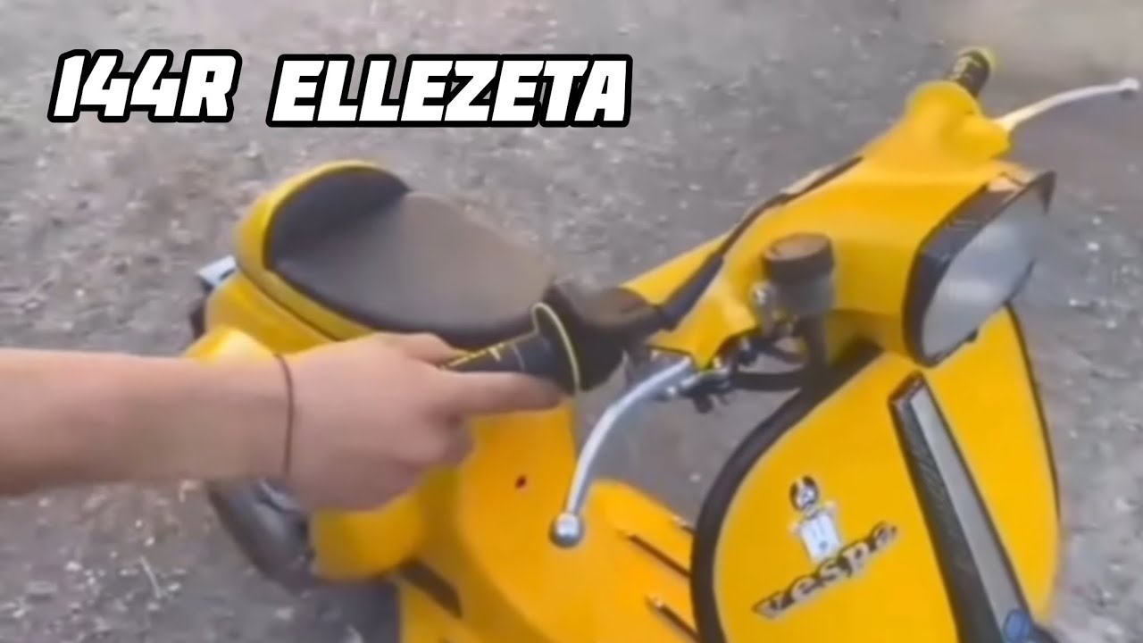 Piaggio vespa, accensione di vespe preparate da Andrea Vella 