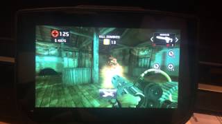 Dead Trigger 2 on Nvidia Shield ultra high with Moga Pro gamepad. Minigun & rocket launcher. TDU
